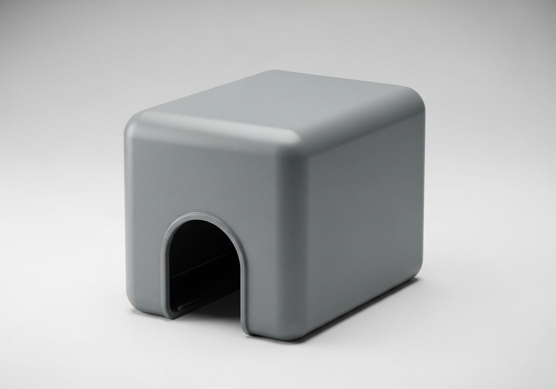 Enclosed rodent bait station